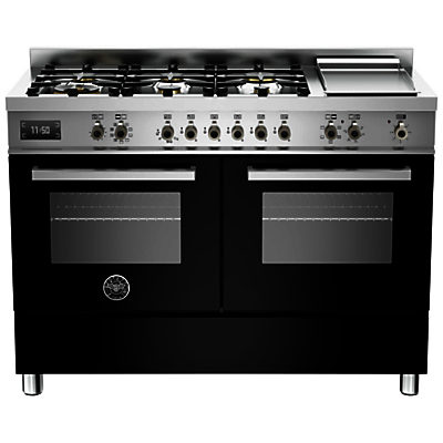 Bertazzoni Professional Series 120cm Dual Fuel Twin Range Cooker Black